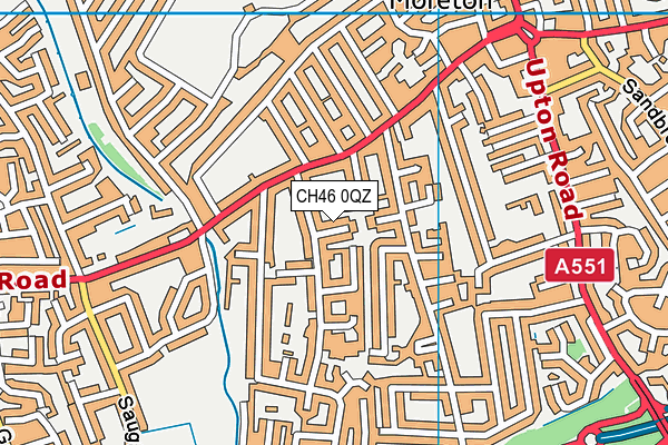 CH46 0QZ map - OS VectorMap District (Ordnance Survey)