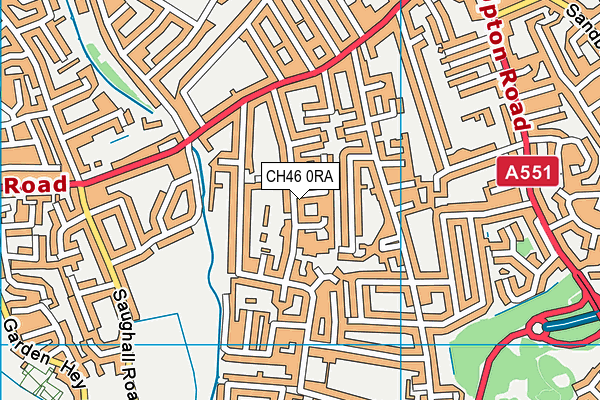 CH46 0RA map - OS VectorMap District (Ordnance Survey)