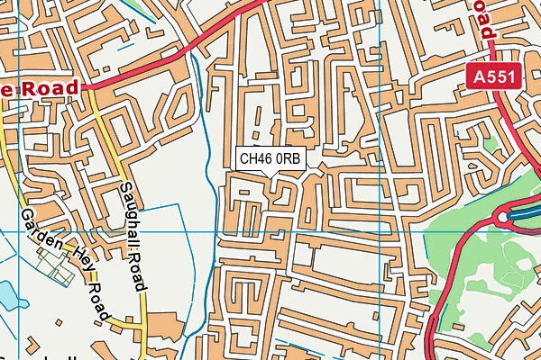 CH46 0RB map - OS VectorMap District (Ordnance Survey)