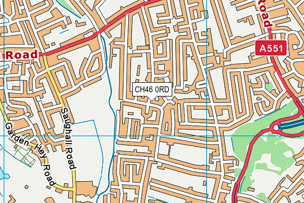 CH46 0RD map - OS VectorMap District (Ordnance Survey)