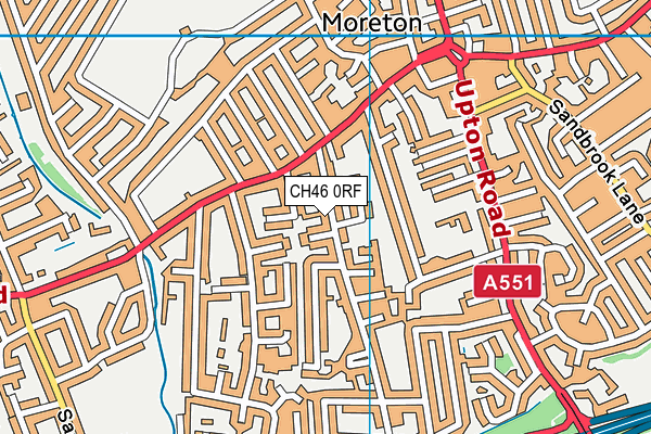 CH46 0RF map - OS VectorMap District (Ordnance Survey)