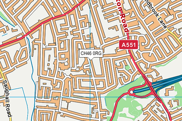 CH46 0RG map - OS VectorMap District (Ordnance Survey)