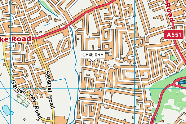 CH46 0RH map - OS VectorMap District (Ordnance Survey)