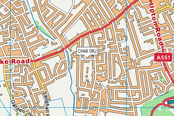 CH46 0RJ map - OS VectorMap District (Ordnance Survey)