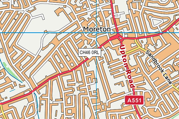 CH46 0RL map - OS VectorMap District (Ordnance Survey)