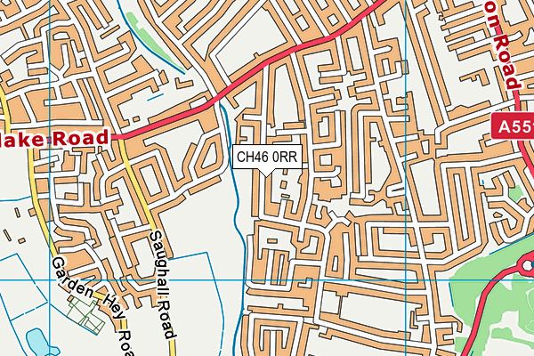 CH46 0RR map - OS VectorMap District (Ordnance Survey)