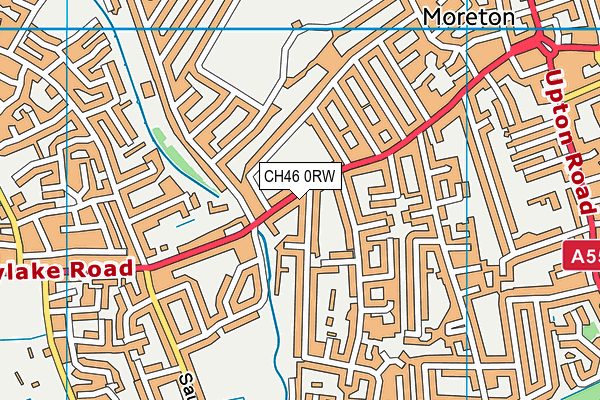 CH46 0RW map - OS VectorMap District (Ordnance Survey)