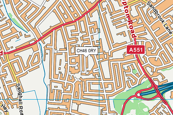 CH46 0RY map - OS VectorMap District (Ordnance Survey)