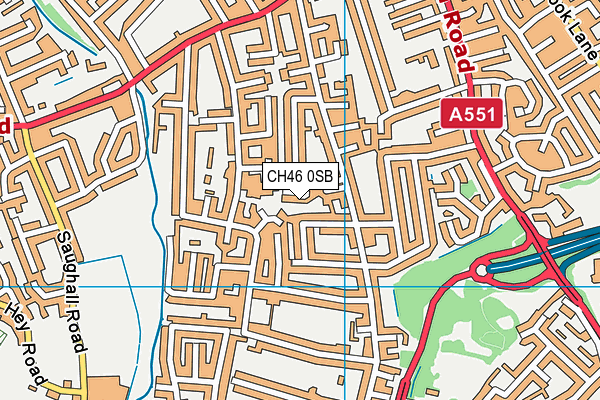 CH46 0SB map - OS VectorMap District (Ordnance Survey)