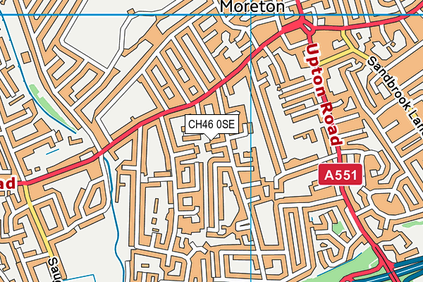CH46 0SE map - OS VectorMap District (Ordnance Survey)