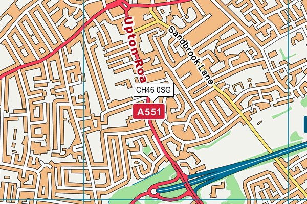 CH46 0SG map - OS VectorMap District (Ordnance Survey)