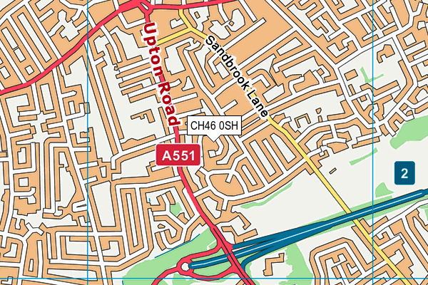 CH46 0SH map - OS VectorMap District (Ordnance Survey)