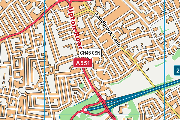 CH46 0SN map - OS VectorMap District (Ordnance Survey)