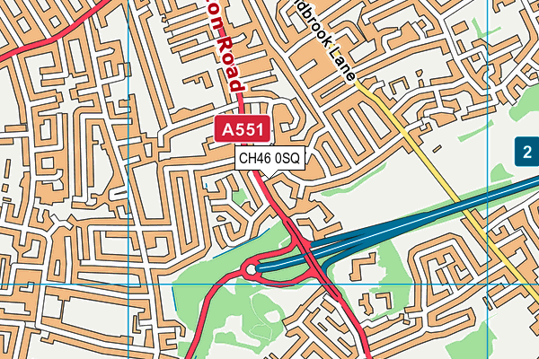 CH46 0SQ map - OS VectorMap District (Ordnance Survey)