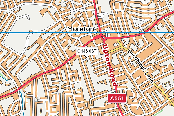 CH46 0ST map - OS VectorMap District (Ordnance Survey)