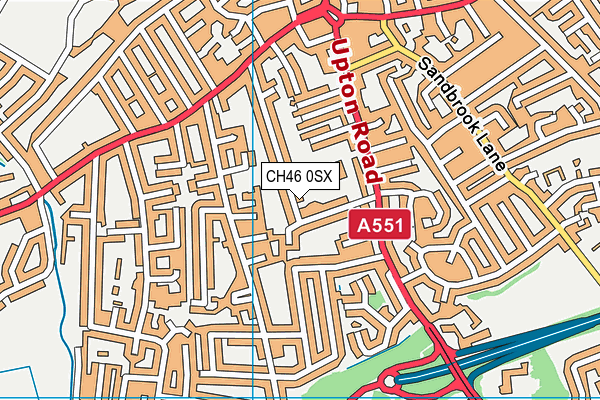 CH46 0SX map - OS VectorMap District (Ordnance Survey)