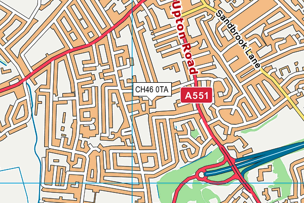 CH46 0TA map - OS VectorMap District (Ordnance Survey)