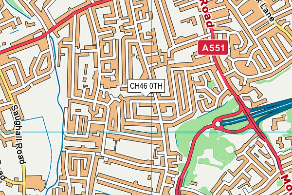 CH46 0TH map - OS VectorMap District (Ordnance Survey)