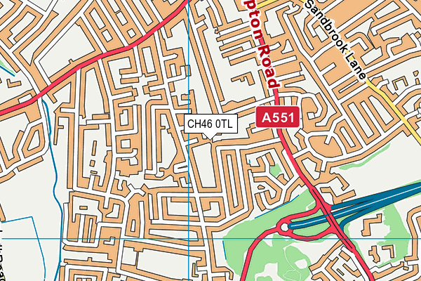 CH46 0TL map - OS VectorMap District (Ordnance Survey)