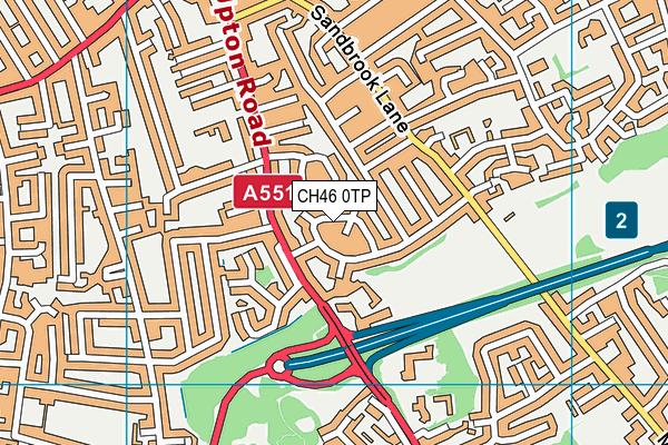 CH46 0TP map - OS VectorMap District (Ordnance Survey)