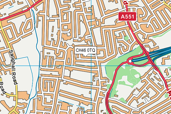 CH46 0TQ map - OS VectorMap District (Ordnance Survey)