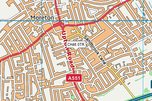 CH46 0TR map - OS VectorMap District (Ordnance Survey)