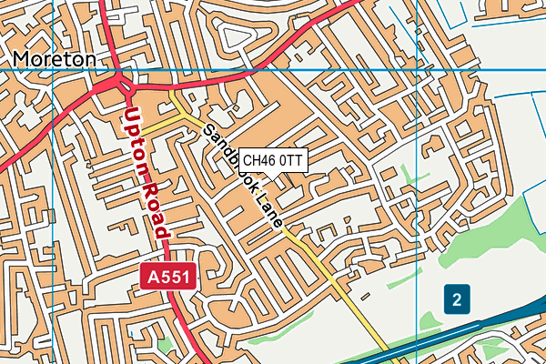 CH46 0TT map - OS VectorMap District (Ordnance Survey)