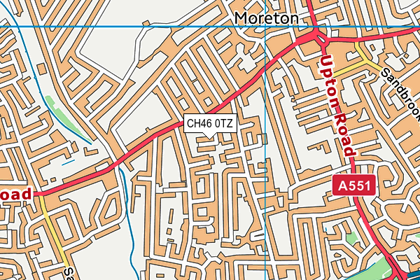 CH46 0TZ map - OS VectorMap District (Ordnance Survey)