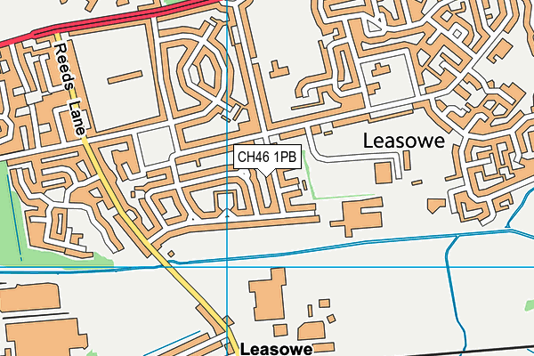 CH46 1PB map - OS VectorMap District (Ordnance Survey)