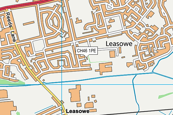 CH46 1PE map - OS VectorMap District (Ordnance Survey)