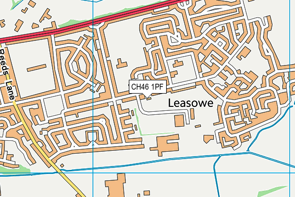 Leasowe Leisure Centre (Wallasey) map (CH46 1PF) - OS VectorMap District (Ordnance Survey)