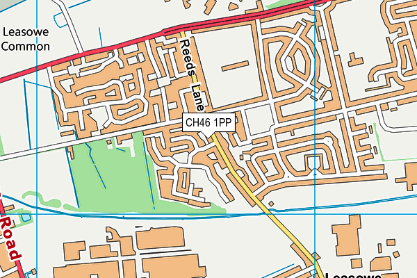 CH46 1PP map - OS VectorMap District (Ordnance Survey)