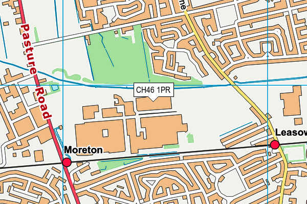 CH46 1PR map - OS VectorMap District (Ordnance Survey)