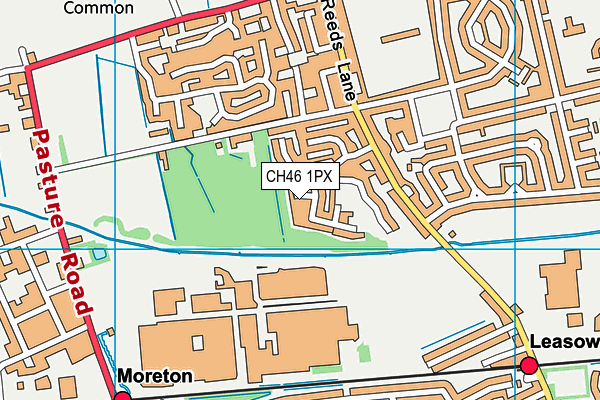 CH46 1PX map - OS VectorMap District (Ordnance Survey)