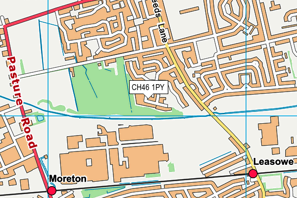 CH46 1PY map - OS VectorMap District (Ordnance Survey)