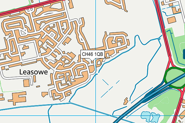 CH46 1QB map - OS VectorMap District (Ordnance Survey)