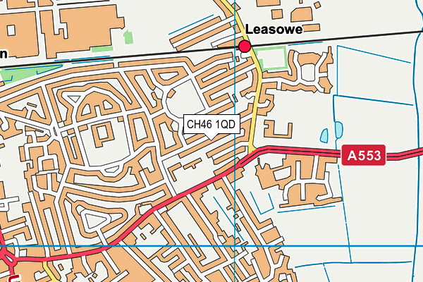 CH46 1QD map - OS VectorMap District (Ordnance Survey)