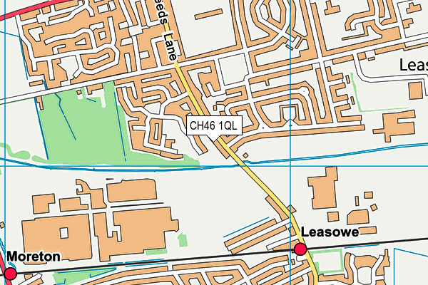 CH46 1QL map - OS VectorMap District (Ordnance Survey)