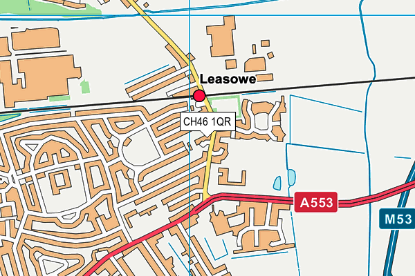 CH46 1QR map - OS VectorMap District (Ordnance Survey)