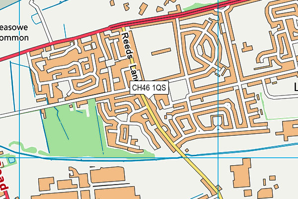 CH46 1QS map - OS VectorMap District (Ordnance Survey)