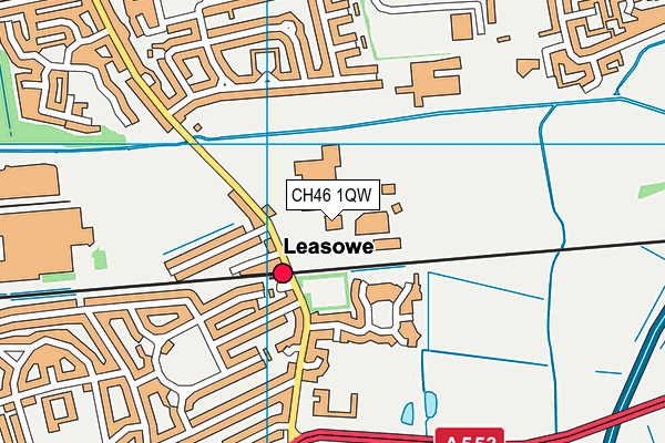 CH46 1QW map - OS VectorMap District (Ordnance Survey)