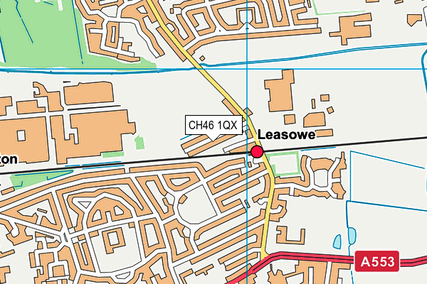 CH46 1QX map - OS VectorMap District (Ordnance Survey)