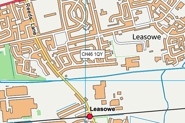 CH46 1QY map - OS VectorMap District (Ordnance Survey)