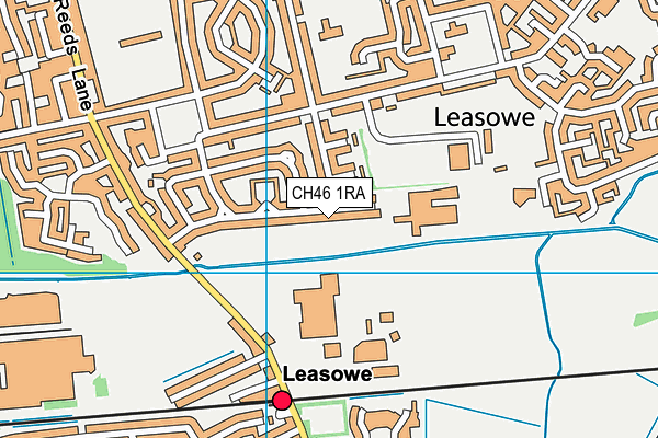 Clare Mount Specialist Sports College map (CH46 1RA) - OS VectorMap District (Ordnance Survey)