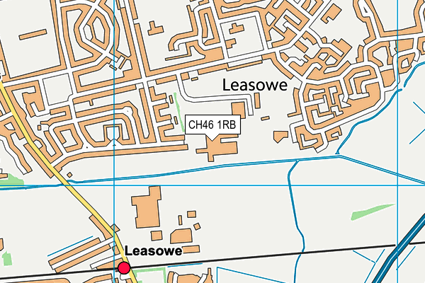 Clare Mount Specialist Sports College (Birket Avenue) map (CH46 1RB) - OS VectorMap District (Ordnance Survey)