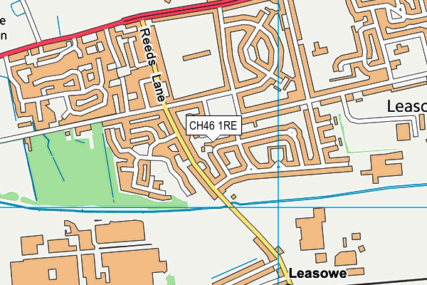 CH46 1RE map - OS VectorMap District (Ordnance Survey)