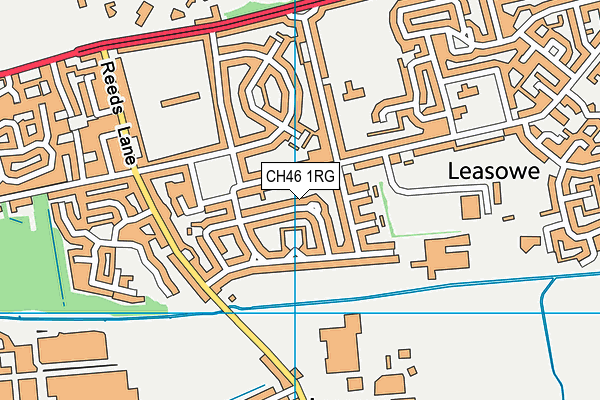 CH46 1RG map - OS VectorMap District (Ordnance Survey)