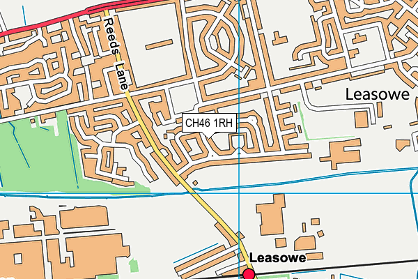 CH46 1RH map - OS VectorMap District (Ordnance Survey)