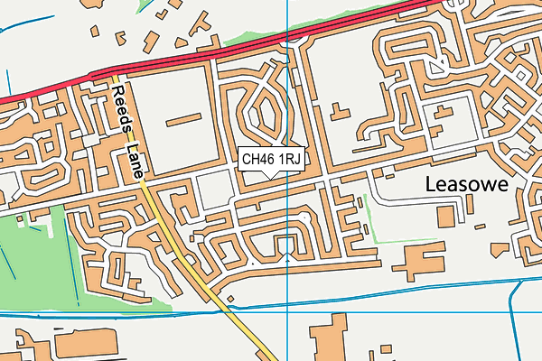 CH46 1RJ map - OS VectorMap District (Ordnance Survey)