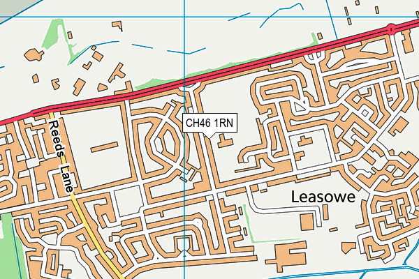 Castleway Playing Field map (CH46 1RN) - OS VectorMap District (Ordnance Survey)